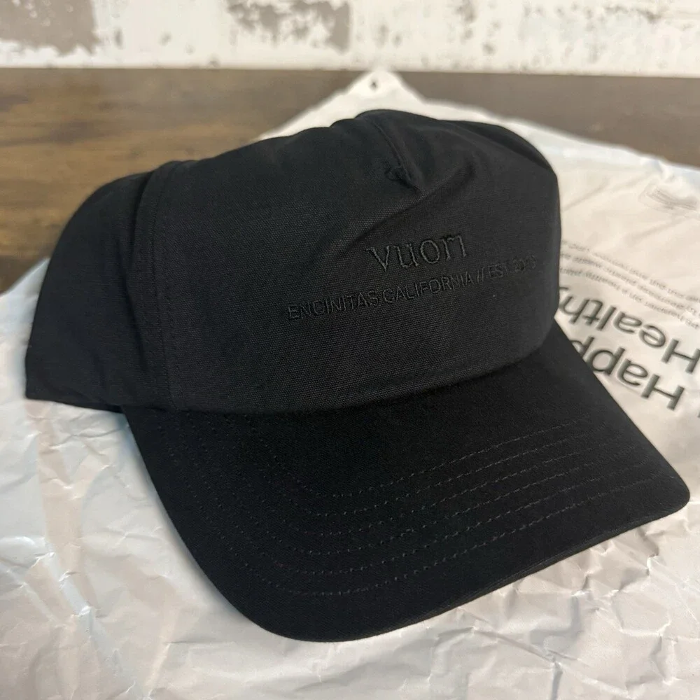 NEW Vuori Origin Hat Black Adjustable Strapback One Size